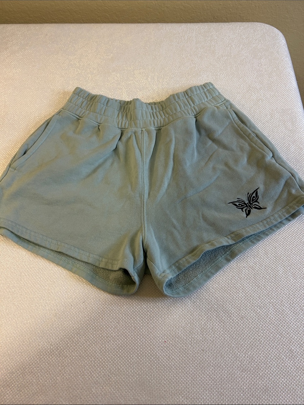Hollister Sage Green Athletic Lounge Ultra High Rise Shorts Size XS
